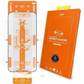 HODA Gaming Anti-Glare Full Coverage Tempered Glass Screen Protector for iPhone Series - Matte