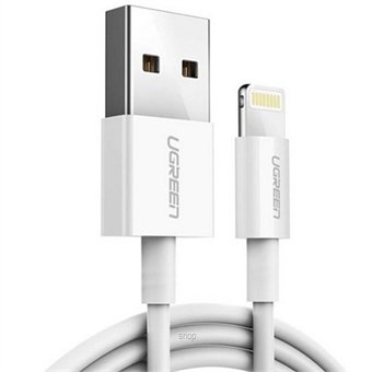 Ugreen Alu Case Braided Lightning Cable 1M Silver