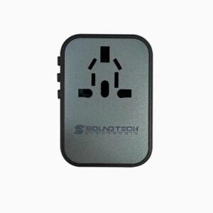 Soundteoh Travel Adaptor with 20W USB A+C Quick Charger - TA-720