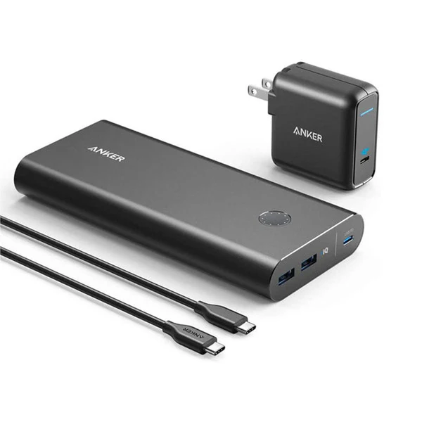 oripart1 Anker PowerCore+ 26800mAh PD 45W with 60W PD Charger + Charger Powerport III Mini Black